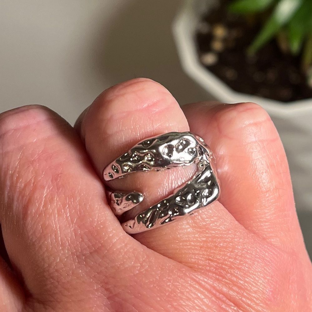 - The Jurassic Ring in 925 silver, adjustable